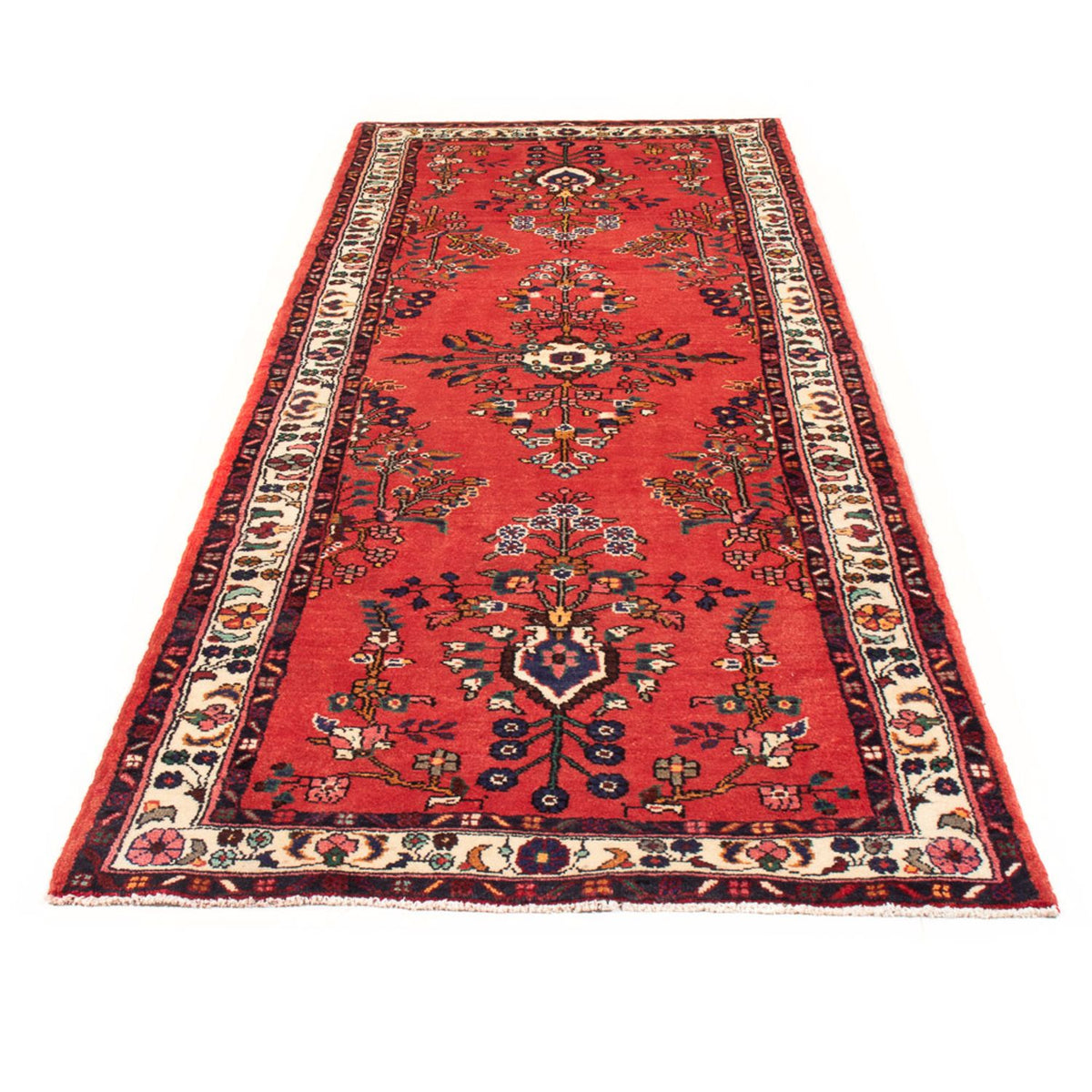 Tapis de couloir Tapis persan - Nomadic - 291 x 106 cm - rouge