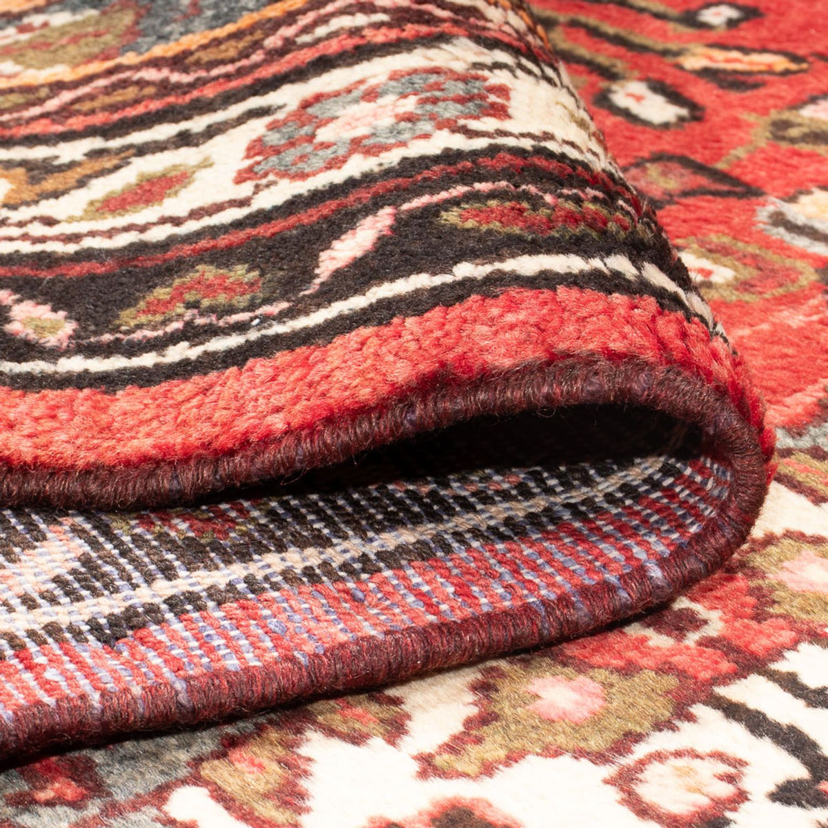 Tapis de couloir Tapis persan - Nomadic - 317 x 106 cm - rouge