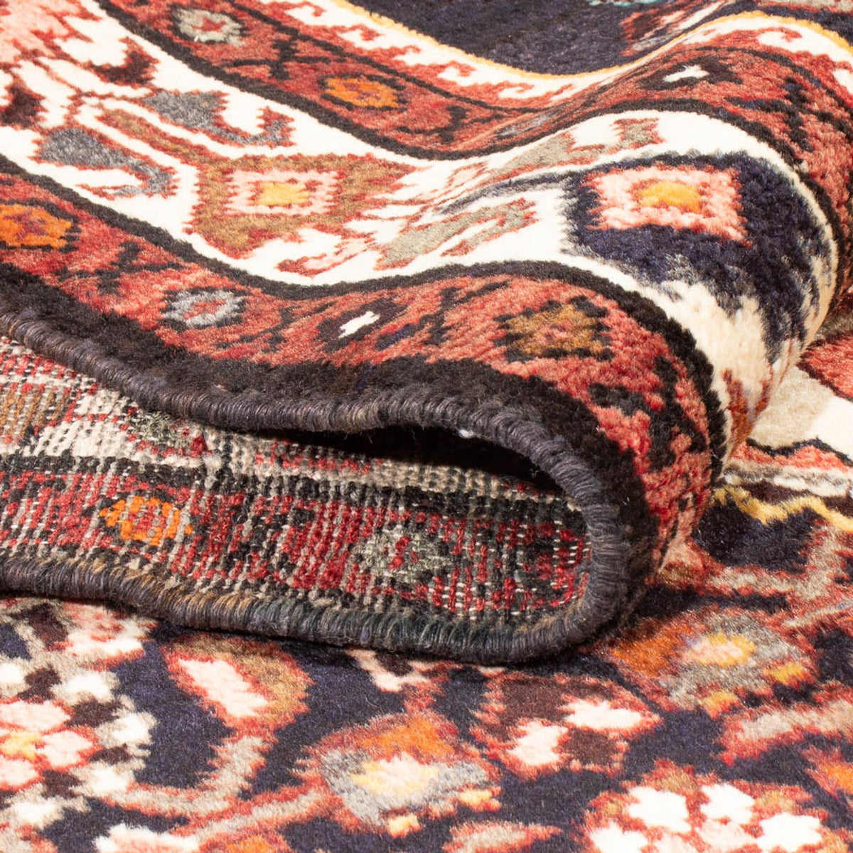 Tapis de couloir Tapis persan - Nomadic - 307 x 122 cm - bleu foncé