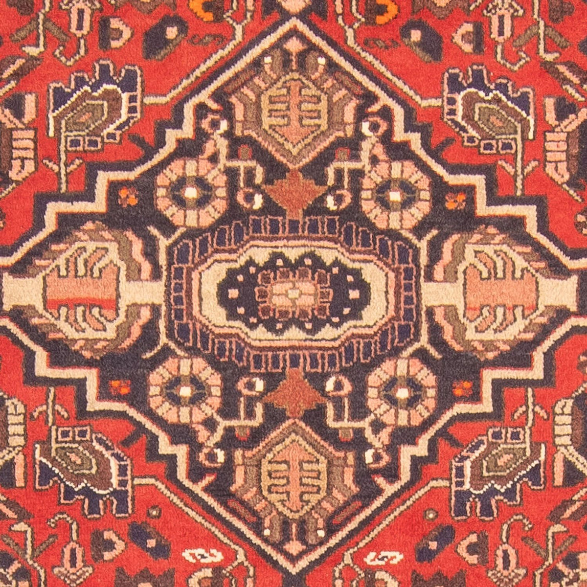 Tapis de couloir Tapis persan - Bidjar - 293 x 109 cm - rouge