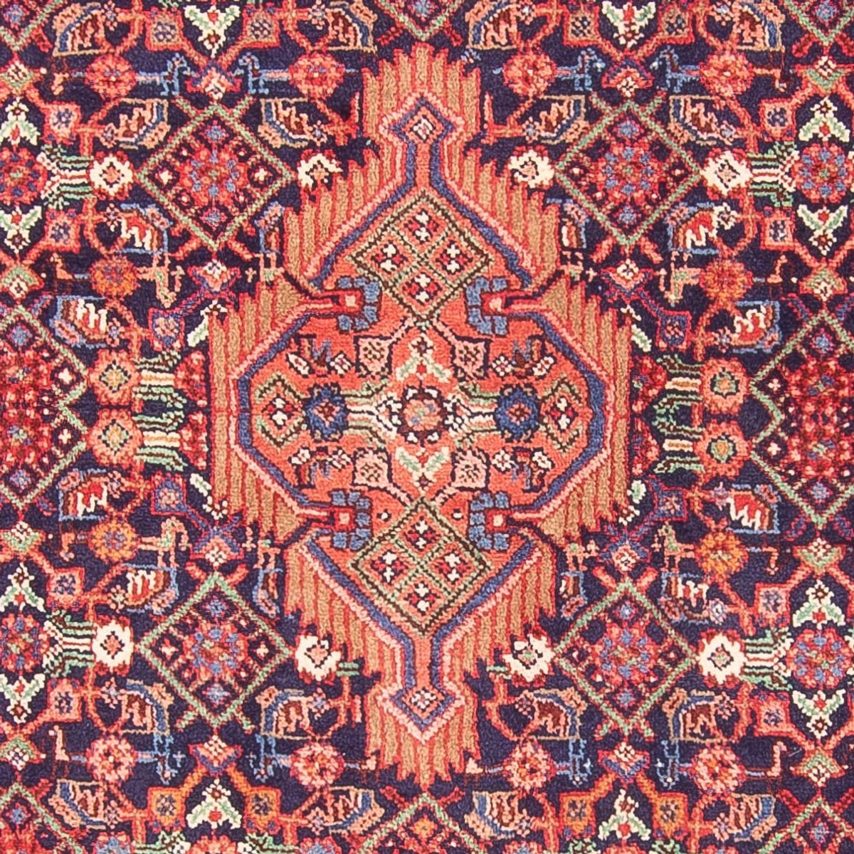 Tapis de couloir Tapis persan - Nomadic - 335 x 120 cm - bleu foncé