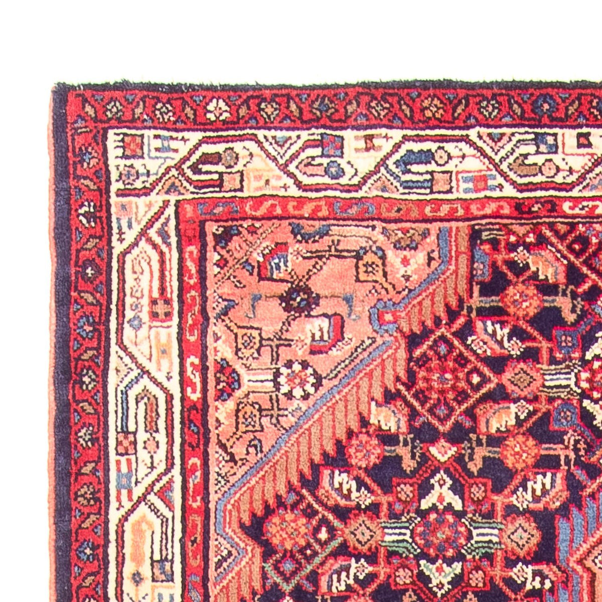 Tapis de couloir Tapis persan - Nomadic - 335 x 120 cm - bleu foncé