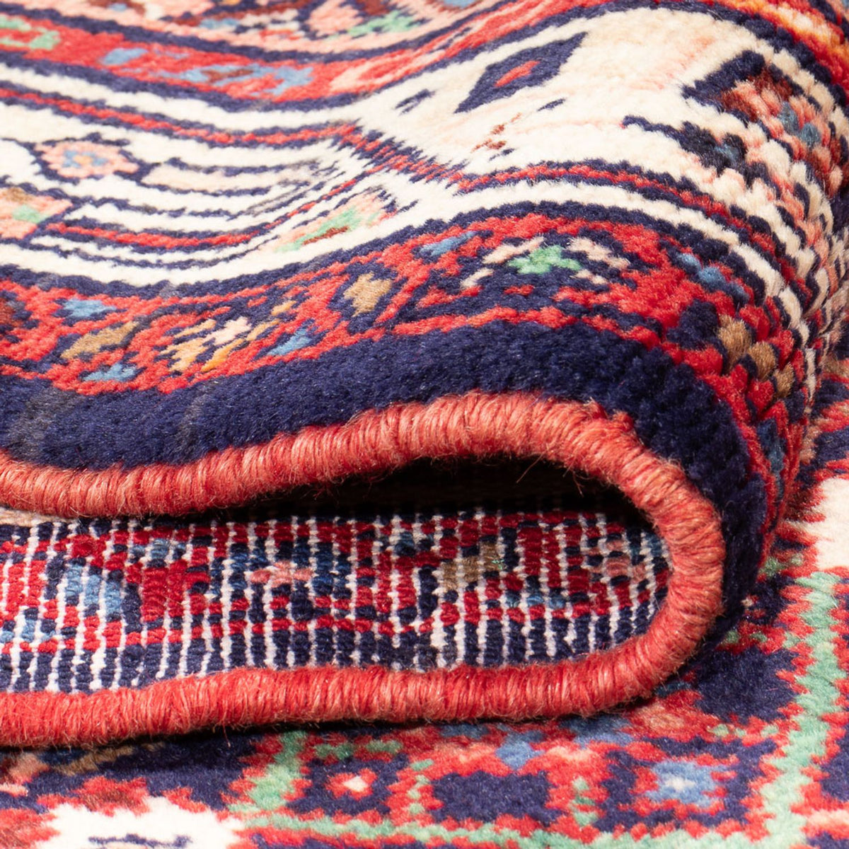 Tapis de couloir Tapis persan - Nomadic - 335 x 120 cm - bleu foncé