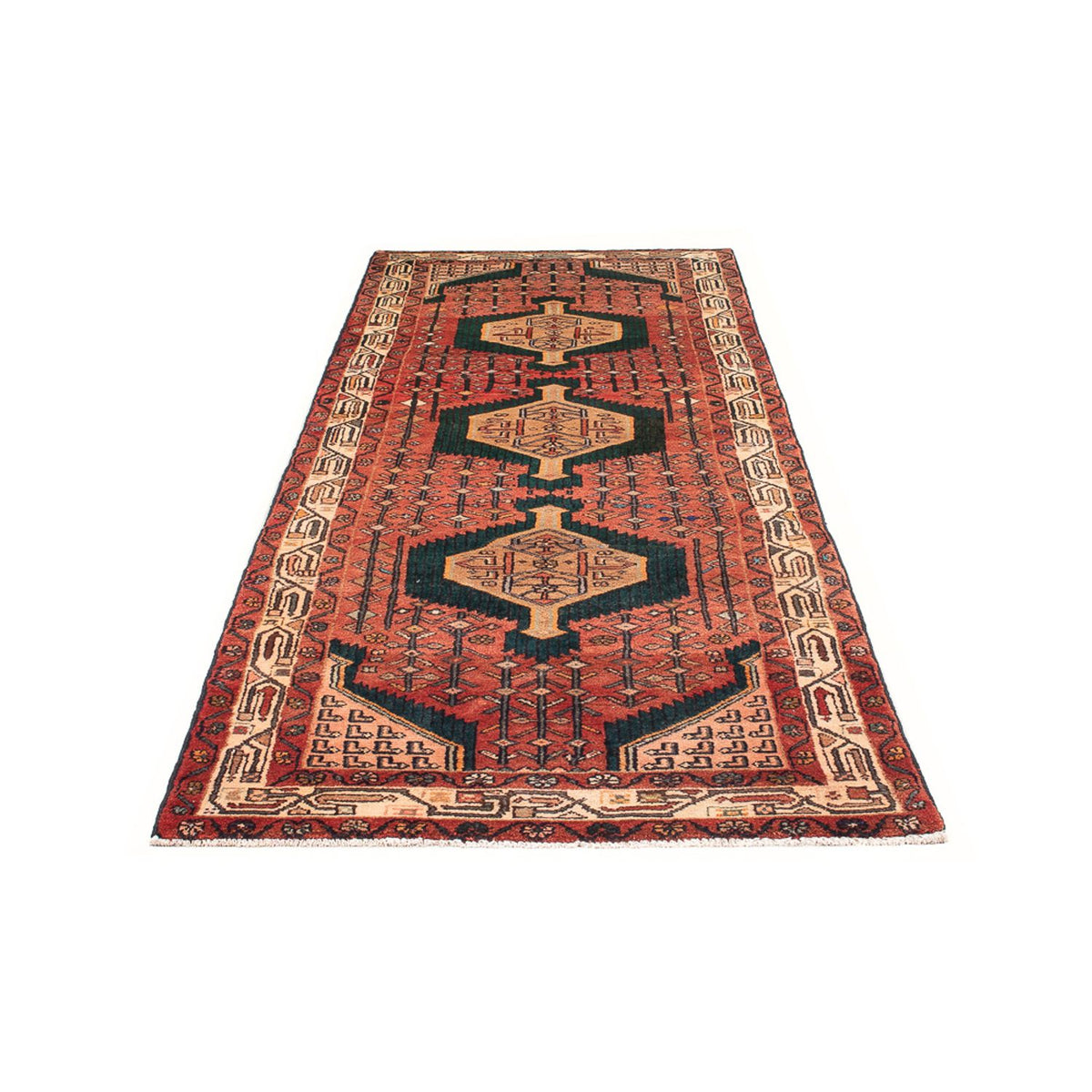 Tapis de couloir Tapis persan - Nomadic - 293 x 104 cm - rouge