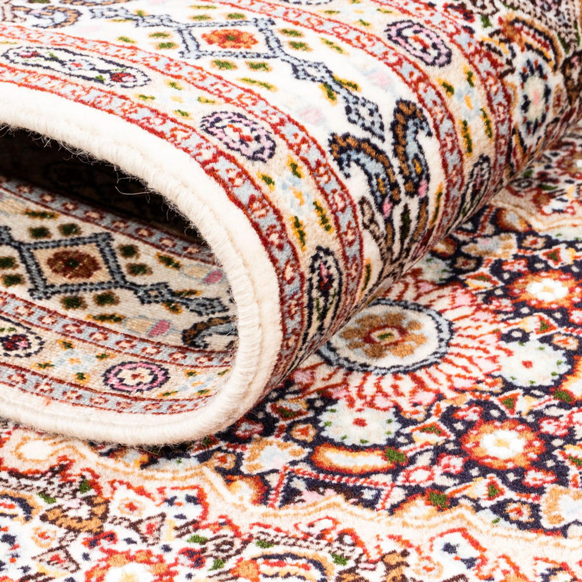 Tapis de couloir Tapis persan - Classique - 287 x 77 cm - crème