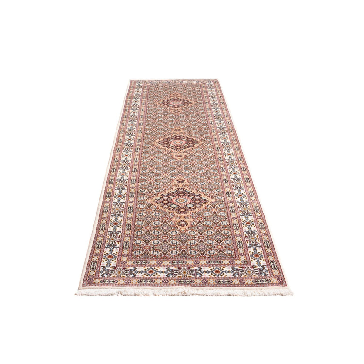 Tapis de couloir Tapis persan - Classique - 287 x 77 cm - crème
