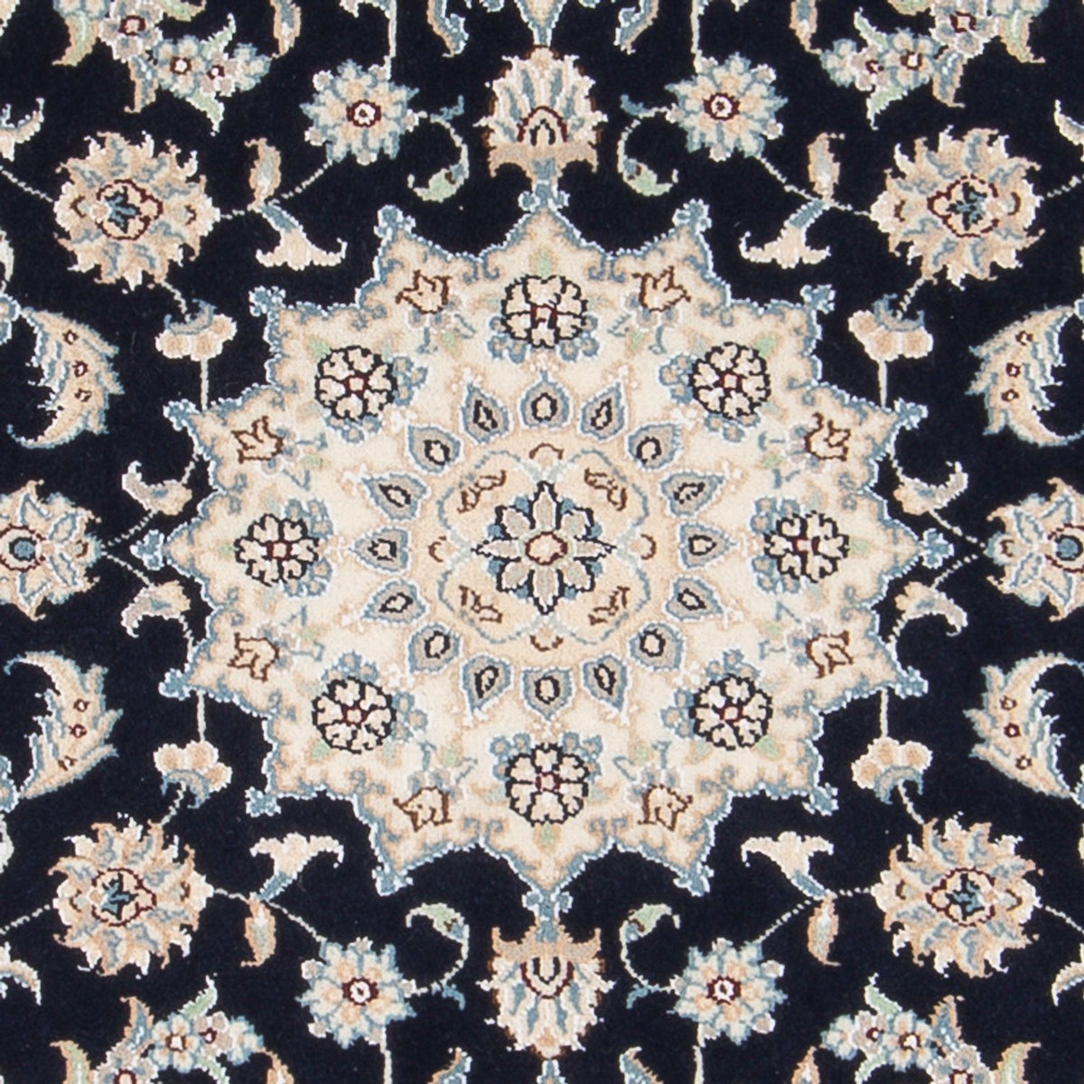 Tapis persan - Nain - Premium - 140 x 70 cm - bleu foncé