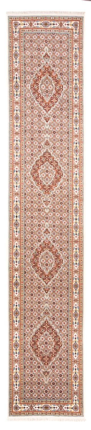 Tapis de couloir Tapis persan - Classique - 390 x 76 cm - crème