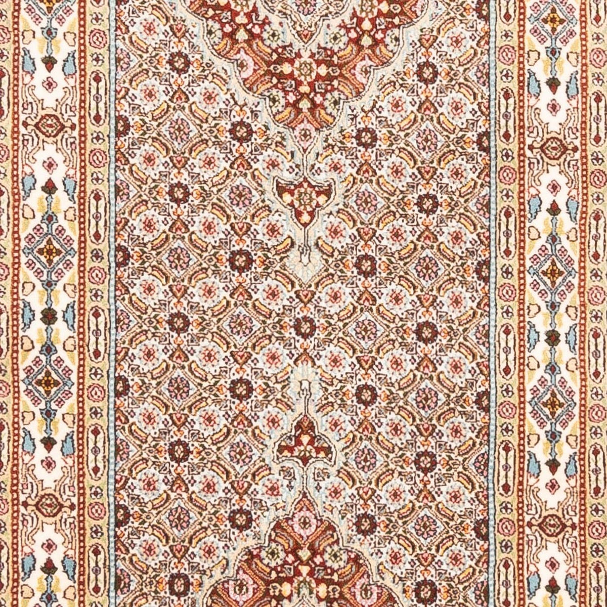 Tapis de couloir Tapis persan - Classique - 390 x 76 cm - crème