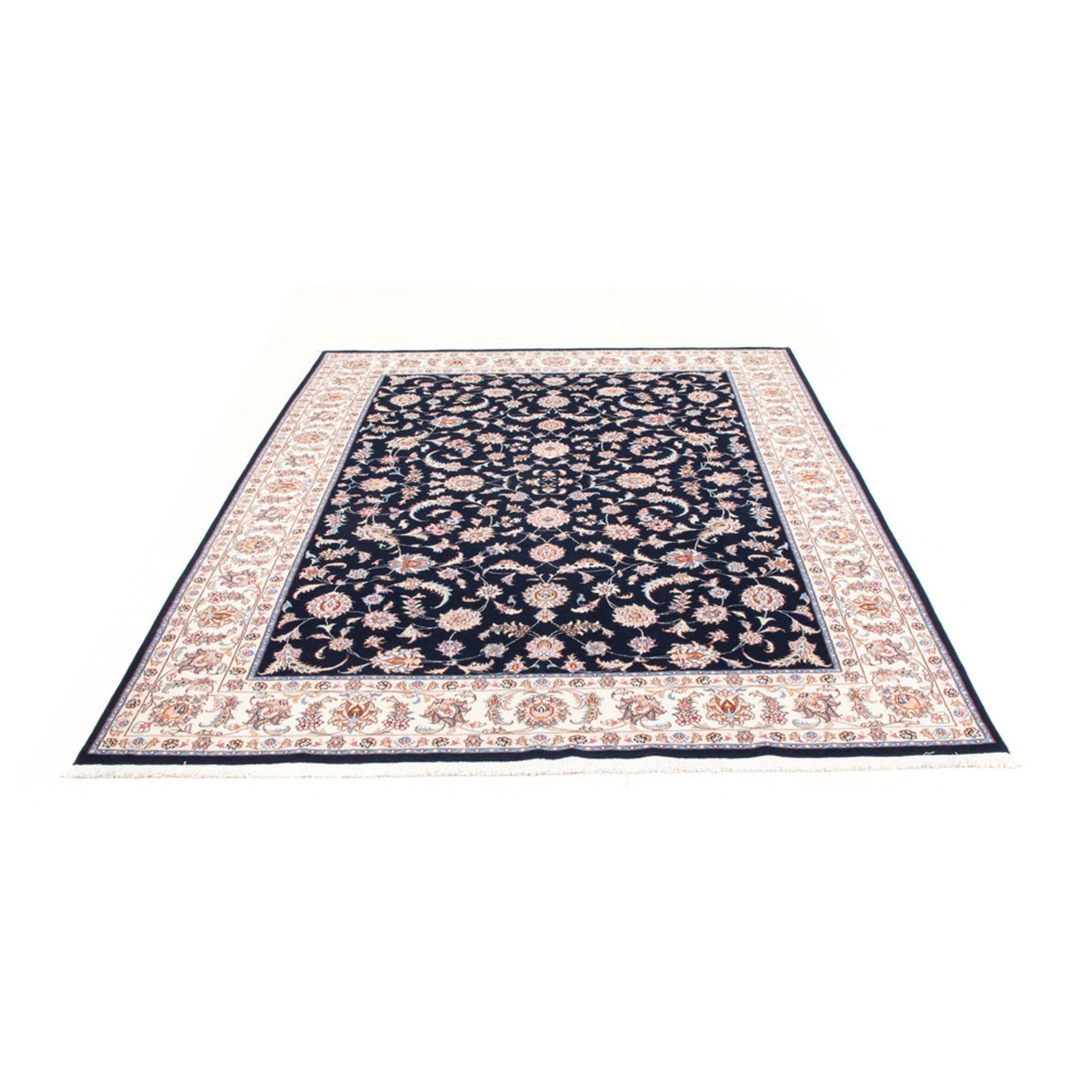 Tapis persan - Tabriz - Royal - 240 x 172 cm - bleu foncé