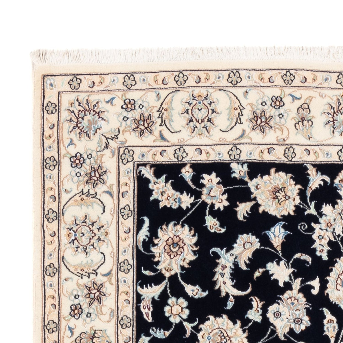 Tapis persan - Nain - Premium - 174 x 121 cm - bleu foncé