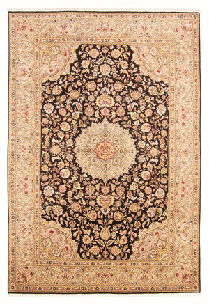 Tapis persan - Tabriz - Royal - 296 x 196 cm - bleu foncé