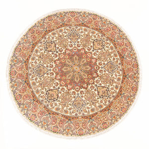 Tapis persan - Tabriz - Royal ronde  - 200 x 200 cm - crème