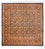 Tapis en soie - Ghom soie - Premium carré - 247 x 243 cm - beige foncé