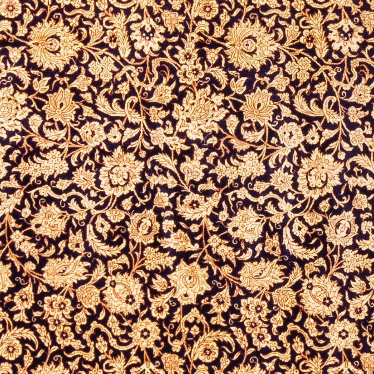 Tapis en soie - Ghom soie - Premium carré - 247 x 243 cm - beige foncé