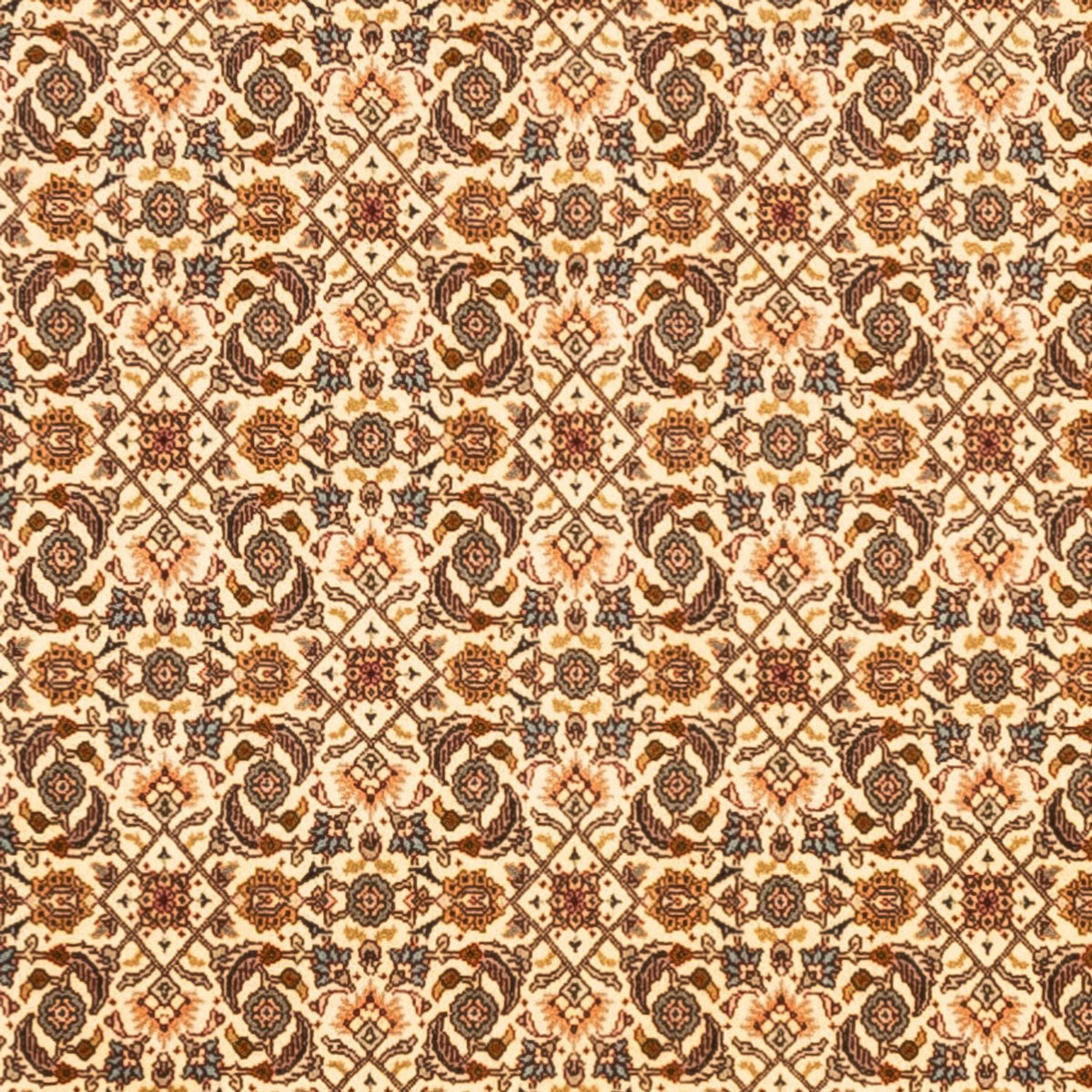 Tapis persan - Tabriz - Royal carré - 206 x 204 cm - beige foncé