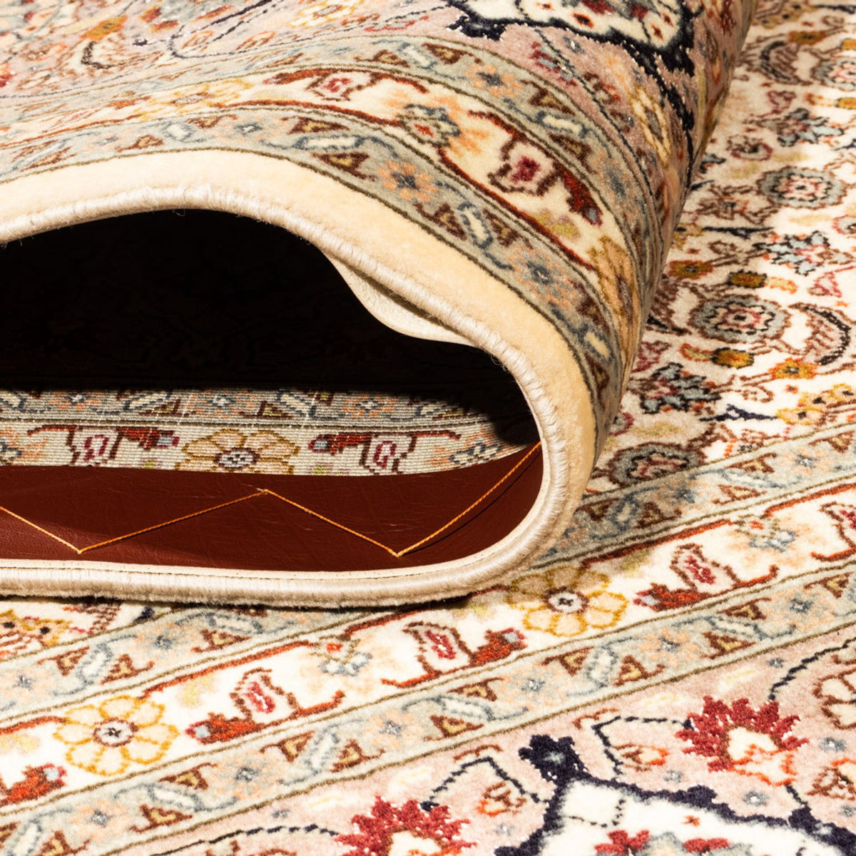 Tapis persan - Tabriz - Royal carré - 206 x 204 cm - beige foncé