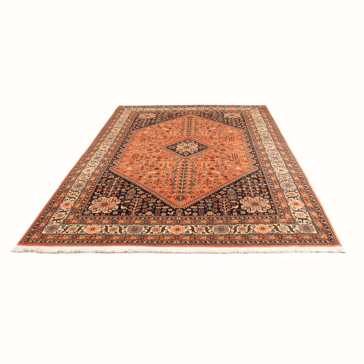 Tapis persan - Nomadic - 297 x 200 cm - saumon