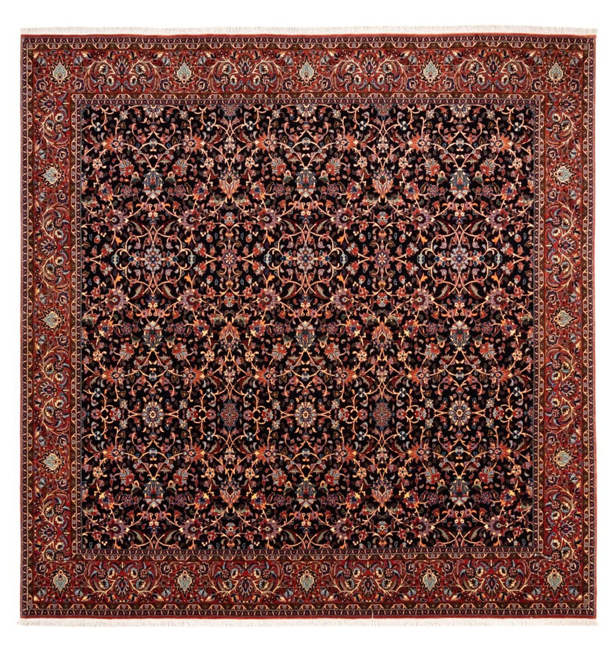 Tapis persan - Bidjar carré - 250 x 248 cm - bleu foncé