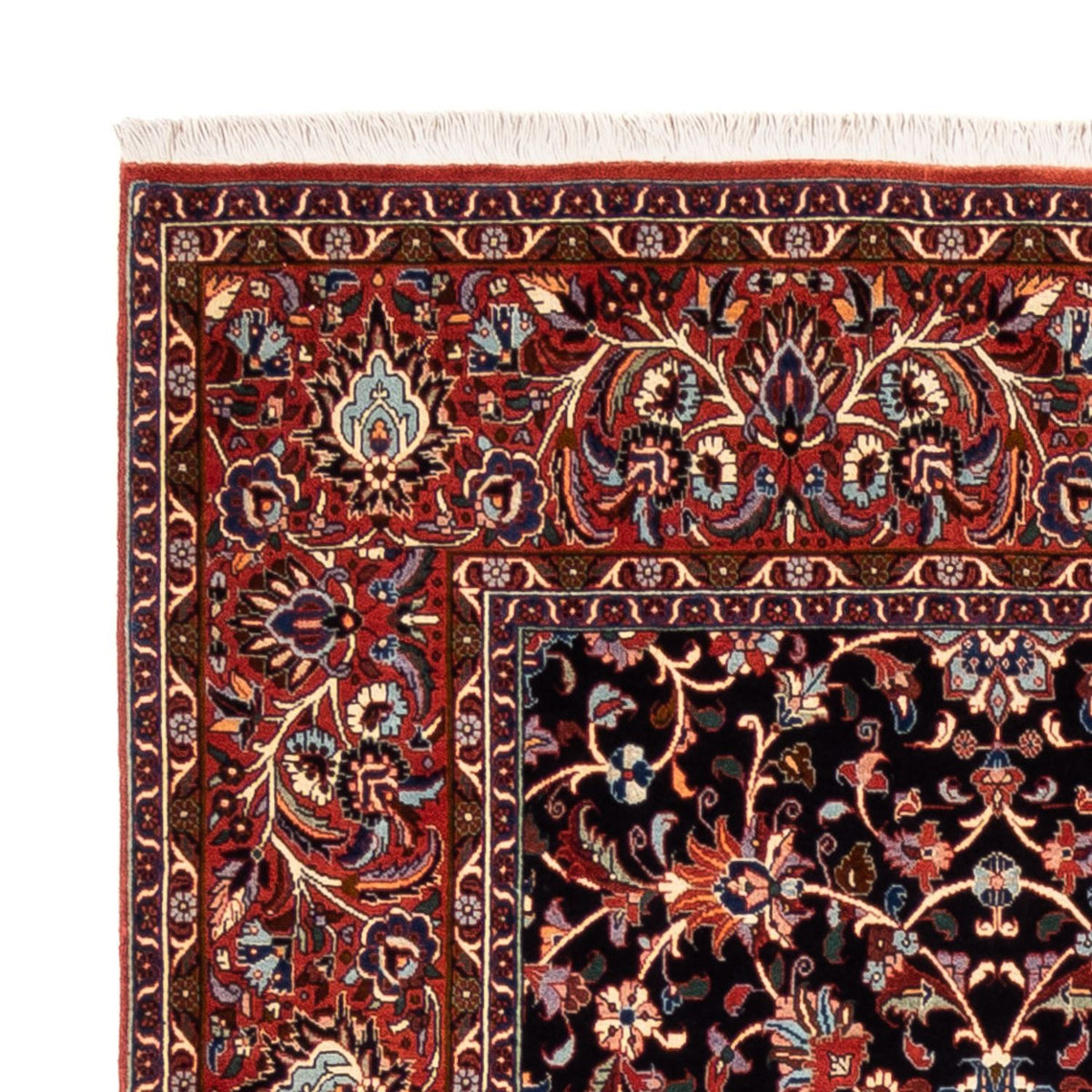 Tapis persan - Bidjar carré - 250 x 248 cm - bleu foncé