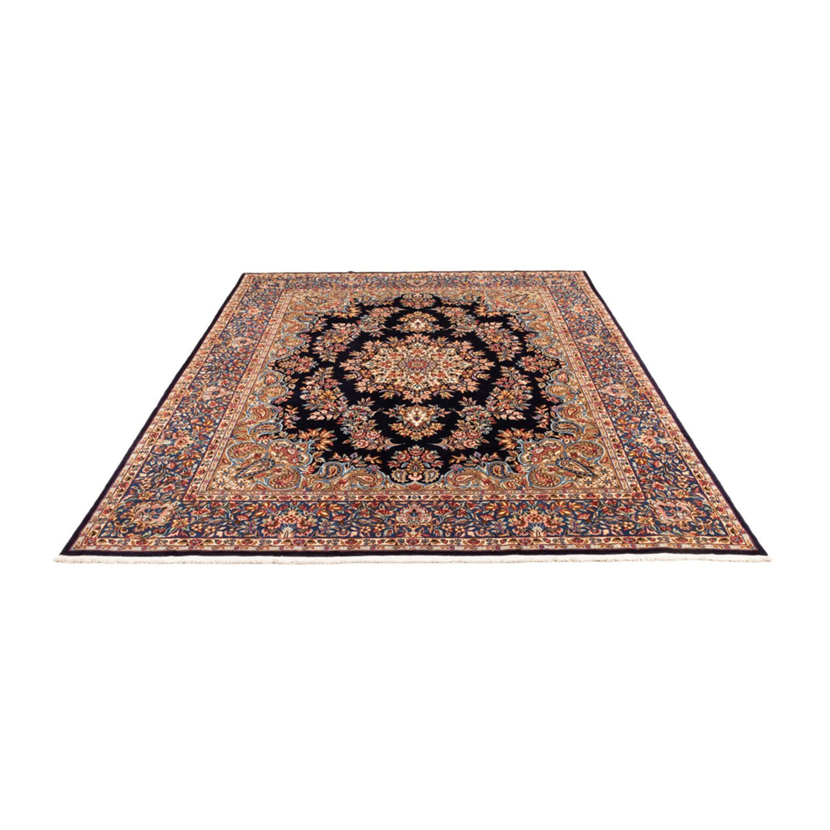 Tapis persan - Classique - 248 x 194 cm - bleu foncé