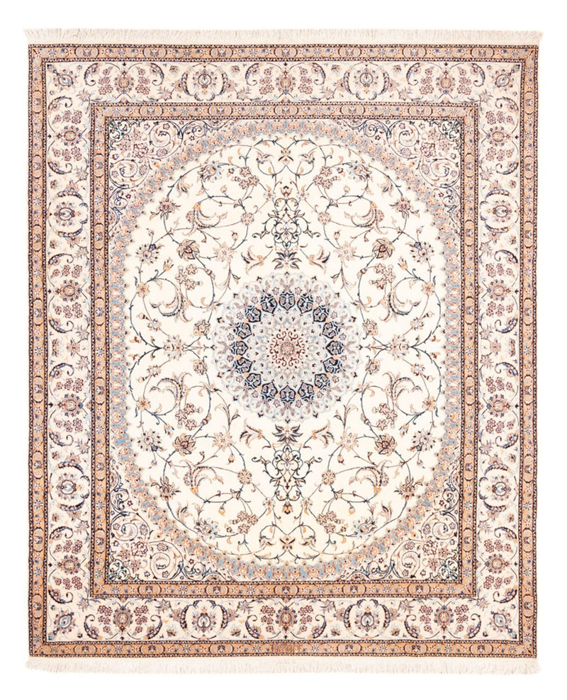 Tapis persan - Nain - Premium - 240 x 203 cm - crème