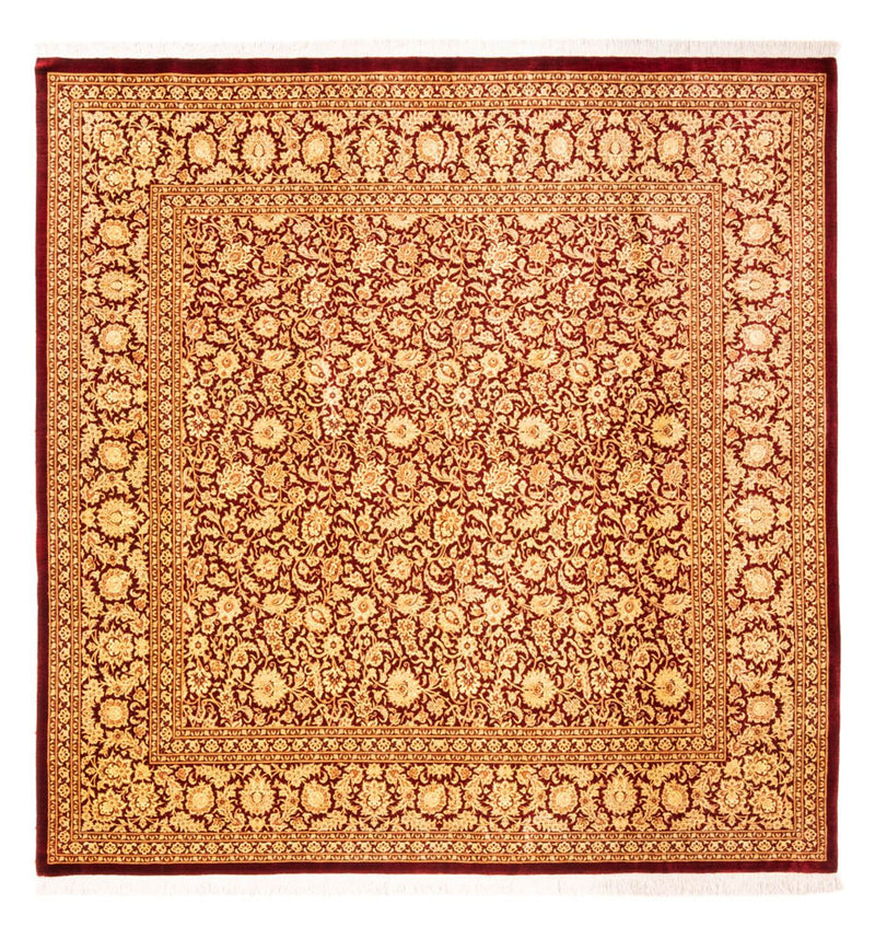 Tapis en soie - Ghom soie - Premium carré  - 200 x 200 cm - or