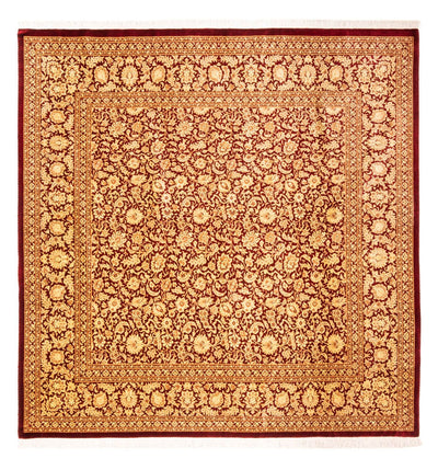 Tapis de Qom en soie Tapis 200x200cm - Tapis persan