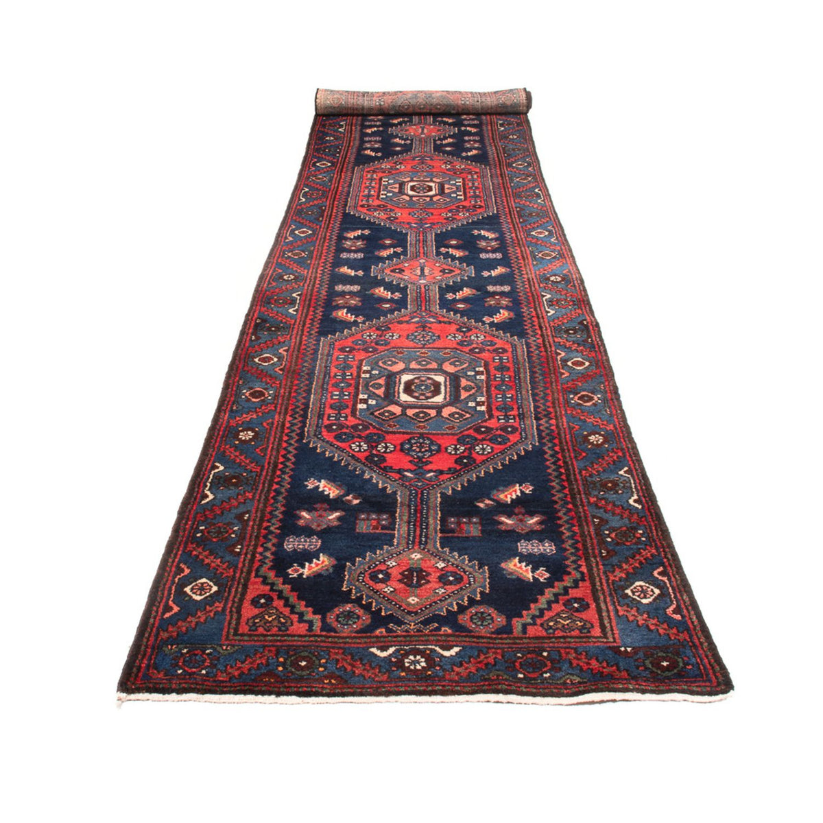 Tapis de couloir Tapis persan - Nomadic - 515 x 105 cm - bleu foncé
