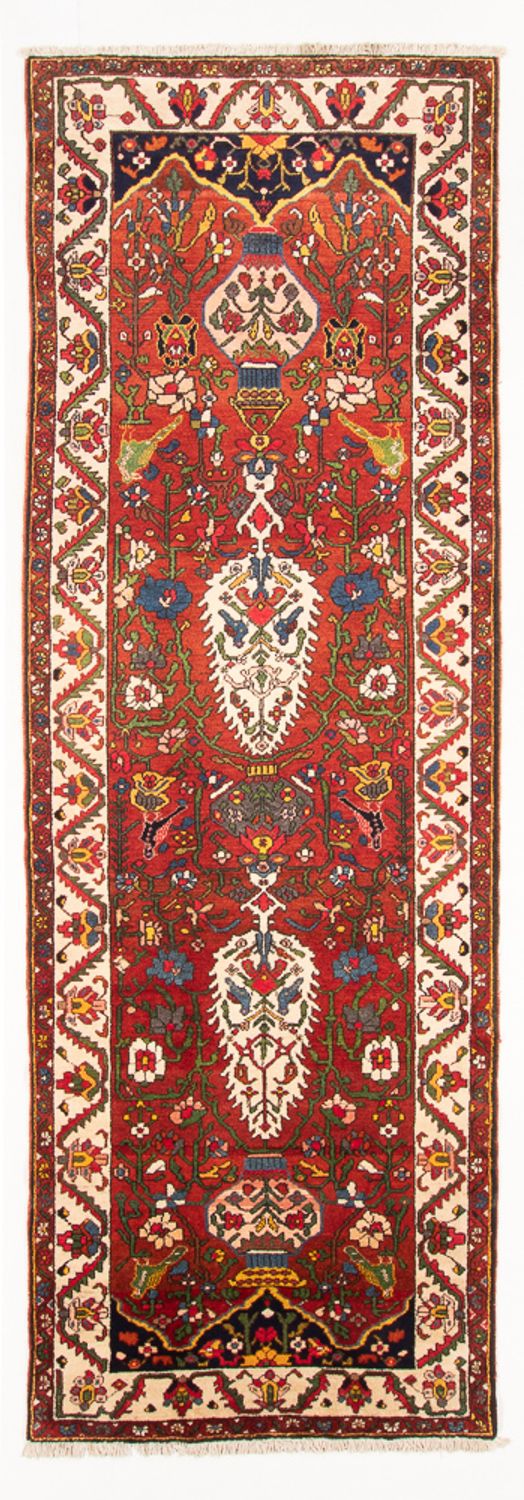 Tapis de couloir Tapis persan - Nomadic - 350 x 118 cm - rouge