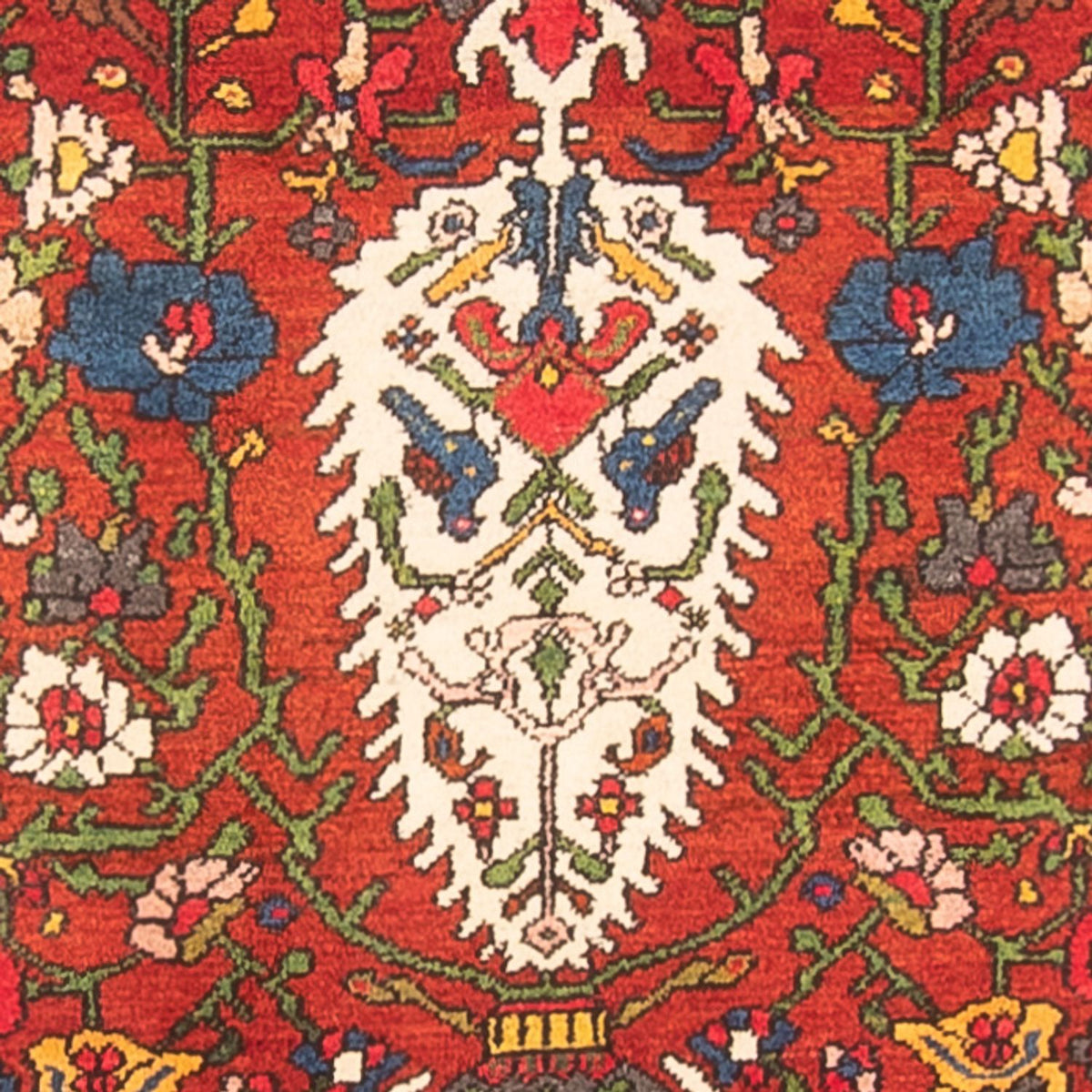 Tapis de couloir Tapis persan - Nomadic - 350 x 118 cm - rouge