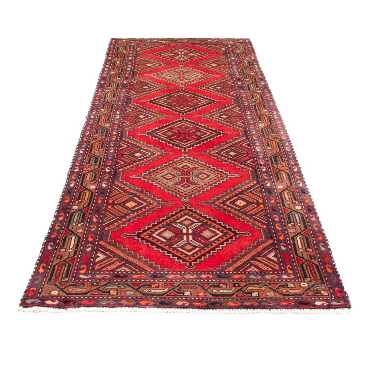 Tapis de couloir Tapis persan - Nomadic - 300 x 102 cm - rouge