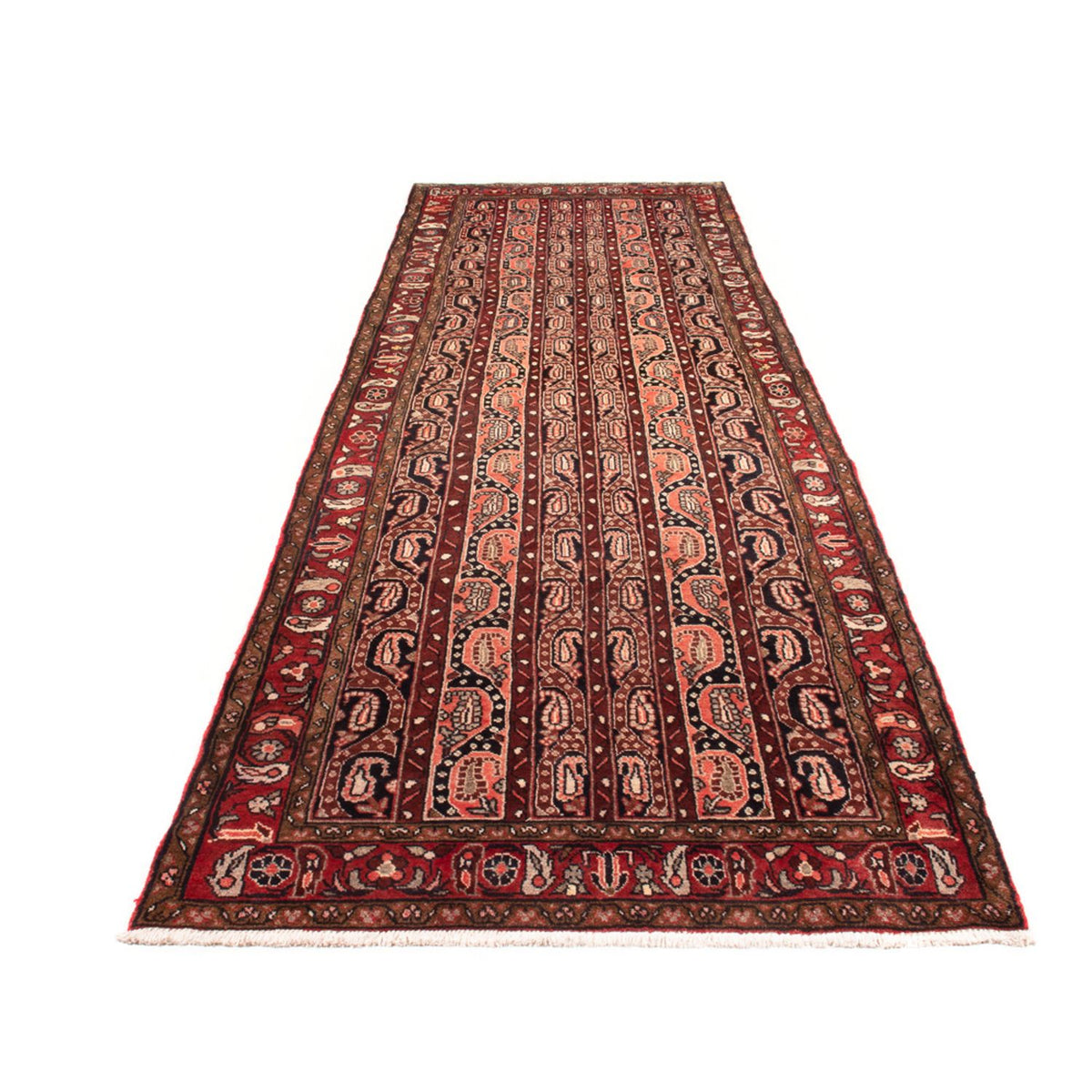 Tapis de couloir Tapis persan - Nomadic - 378 x 120 cm - rouge