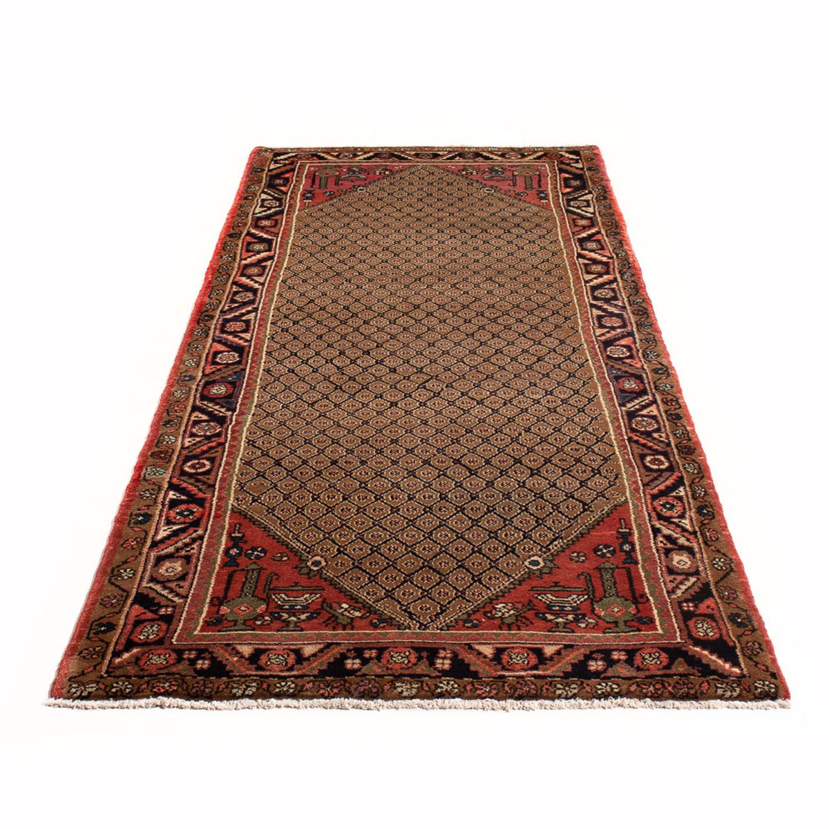 Tapis de couloir Tapis persan - Nomadic - 254 x 99 cm - beige