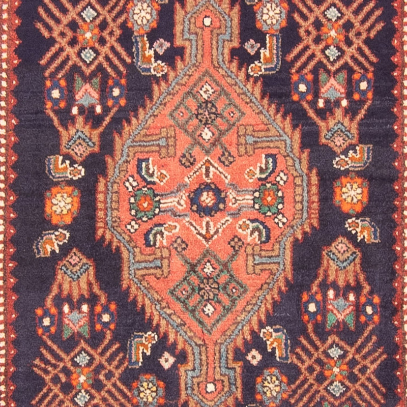 Tapis de couloir Tapis persan - Nomadic - 342 x 114 cm - bleu foncé