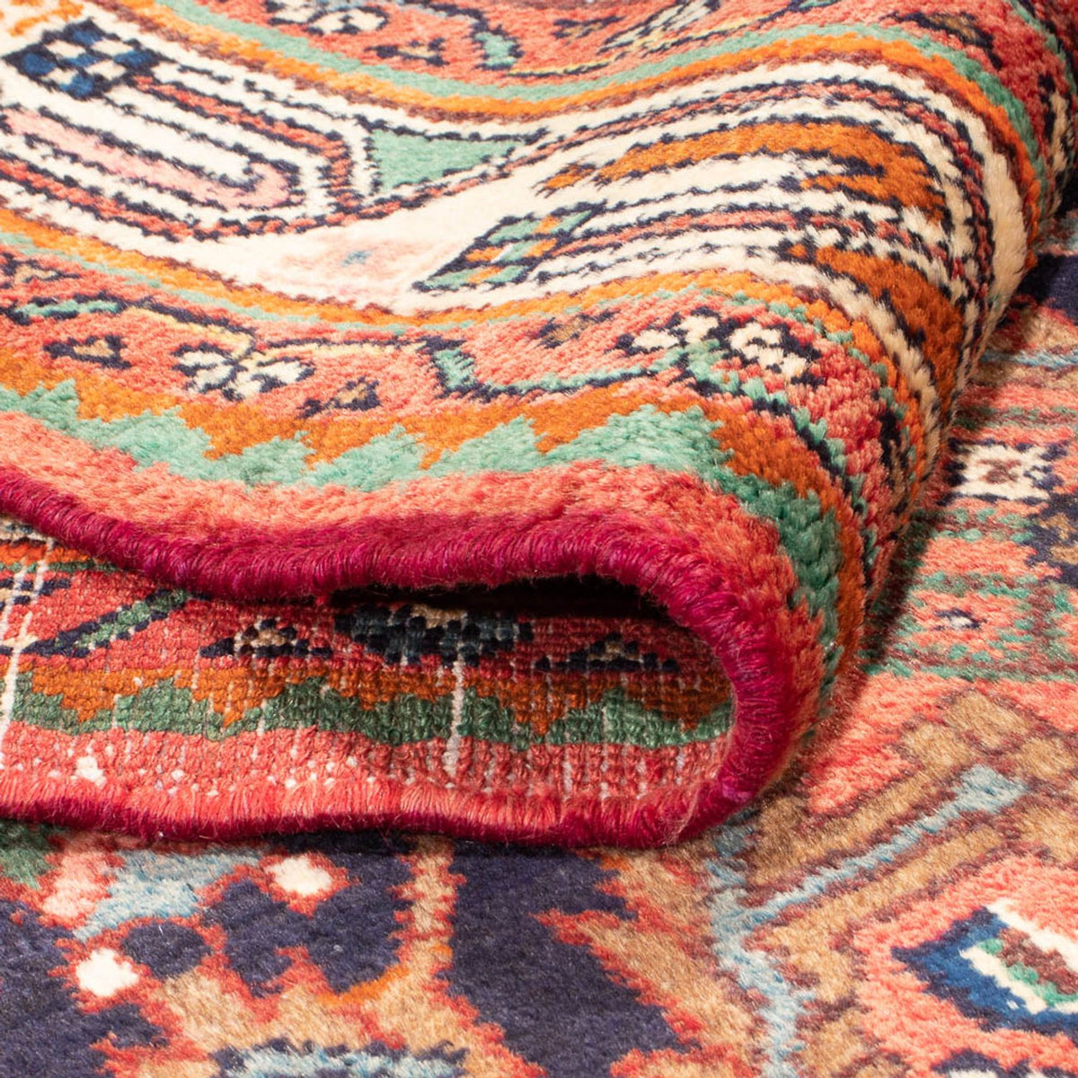 Tapis de couloir Tapis persan - Nomadic - 342 x 114 cm - bleu foncé