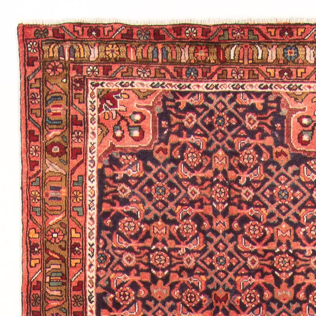 Tapis de couloir Tapis persan - Nomadic - 434 x 102 cm - bleu foncé