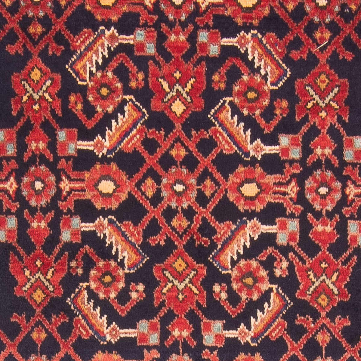 Tapis de couloir Tapis persan - Nomadic - 410 x 108 cm - bleu foncé