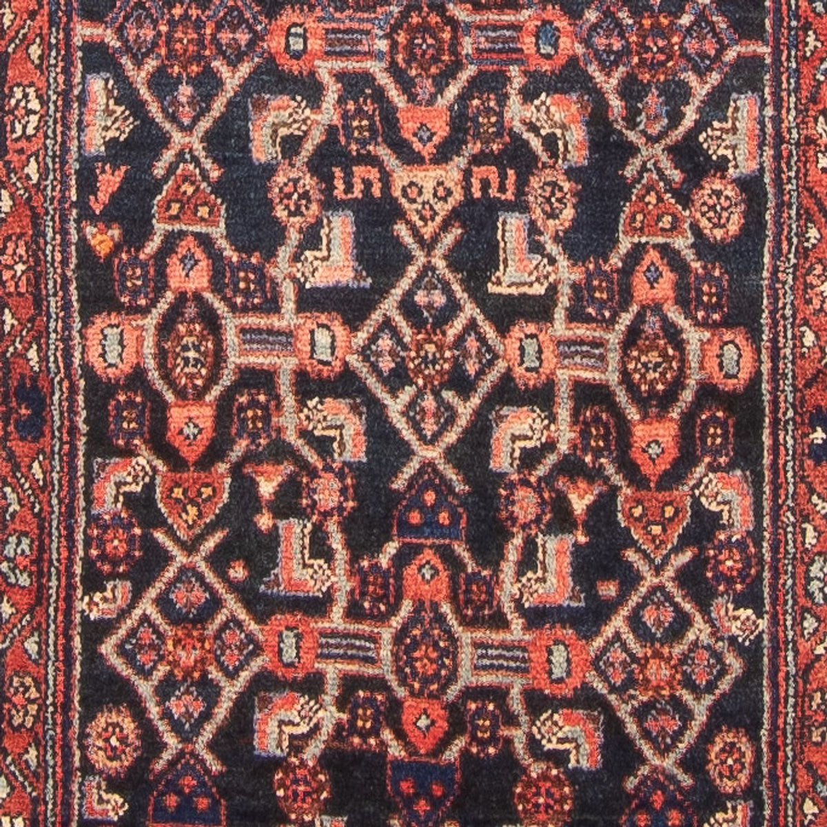 Tapis de couloir Tapis persan - Nomadic - 432 x 112 cm - bleu foncé