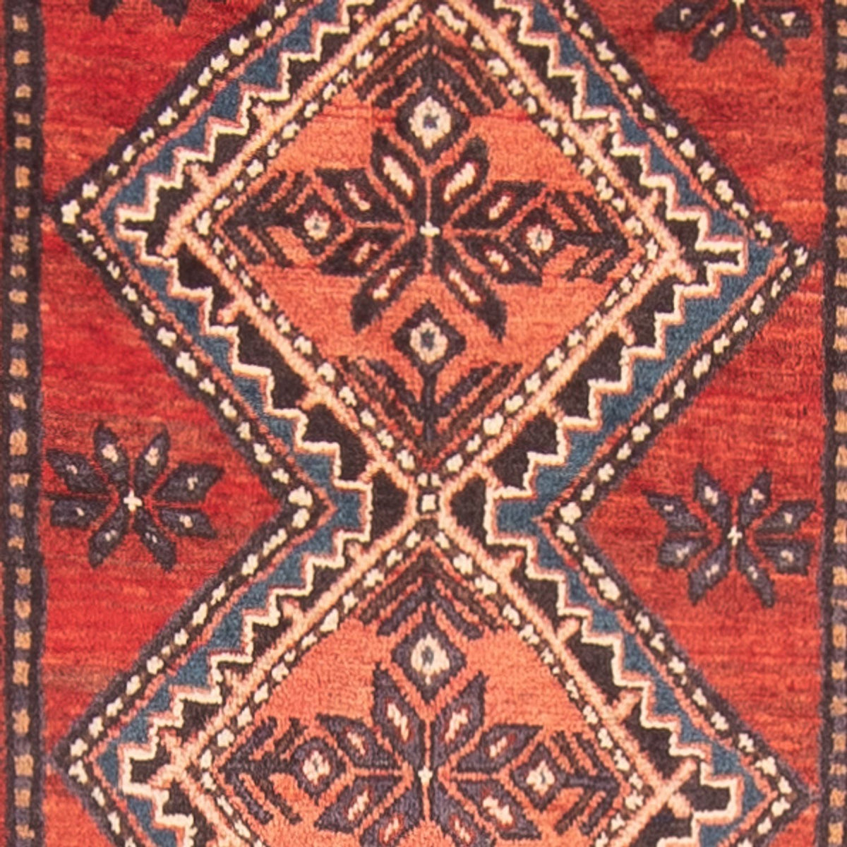 Tapis de couloir Tapis persan - Nomadic - 391 x 100 cm - rouge