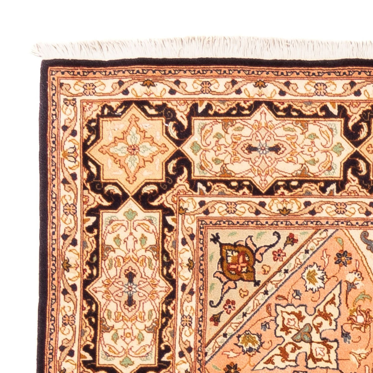 Tapis persan - Tabriz - Royal carré  - 200 x 200 cm - beige clair