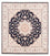 Tapis persan - Tabriz - Royal - 220 x 198 cm - bleu foncé