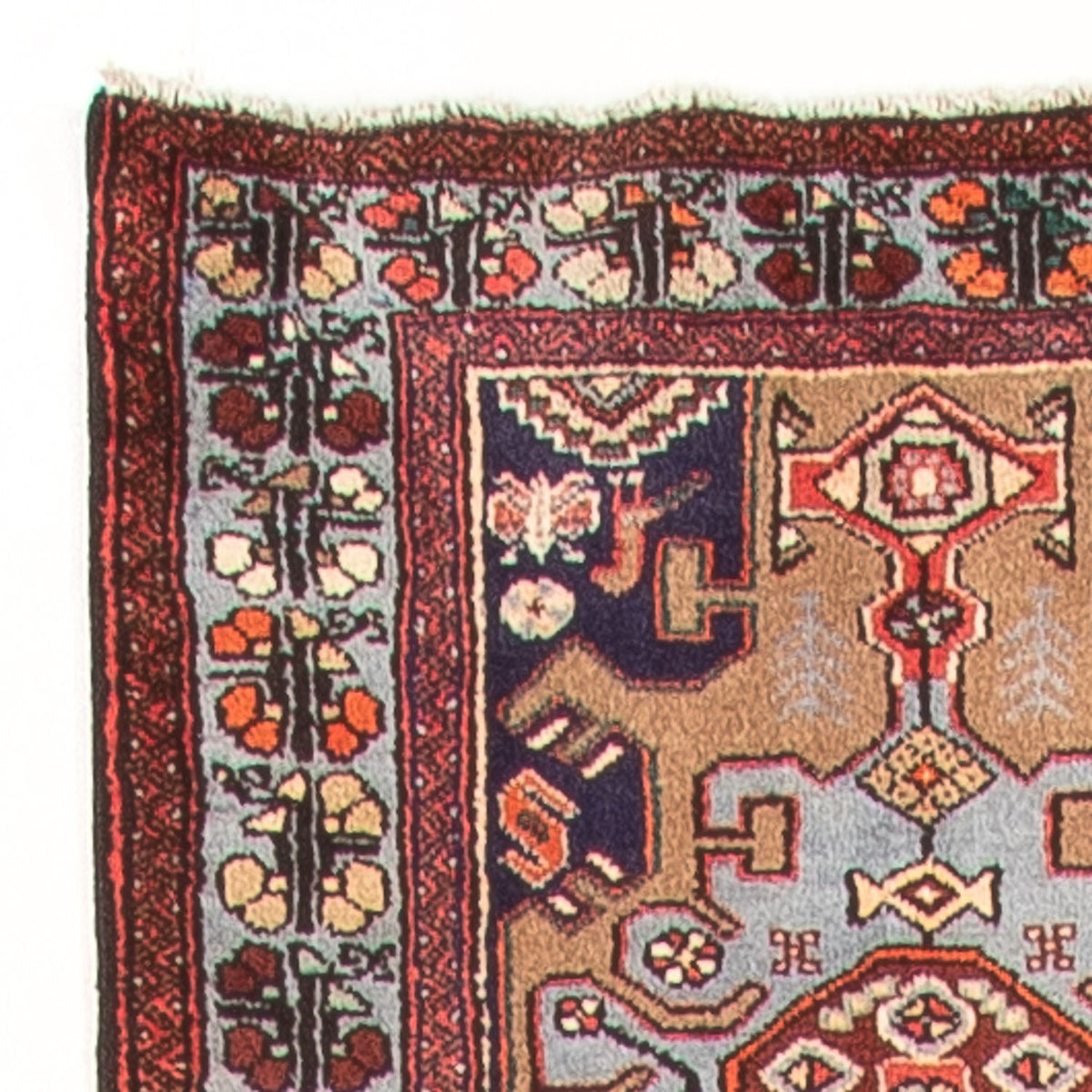 Tapis de couloir Tapis persan - Nomadic - 392 x 83 cm - multicolore