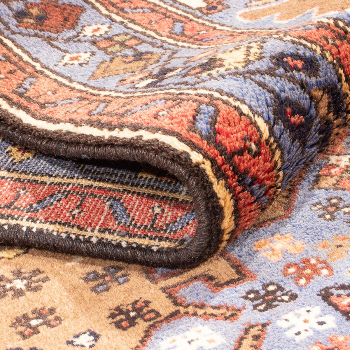 Tapis de couloir Tapis persan - Nomadic - 407 x 100 cm - multicolore