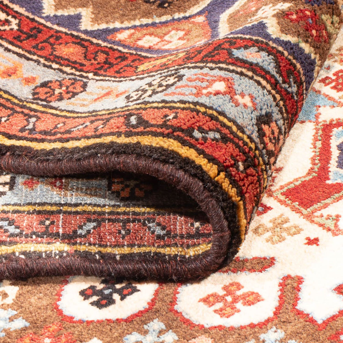 Tapis de couloir Tapis persan - Nomadic - 392 x 102 cm - multicolore