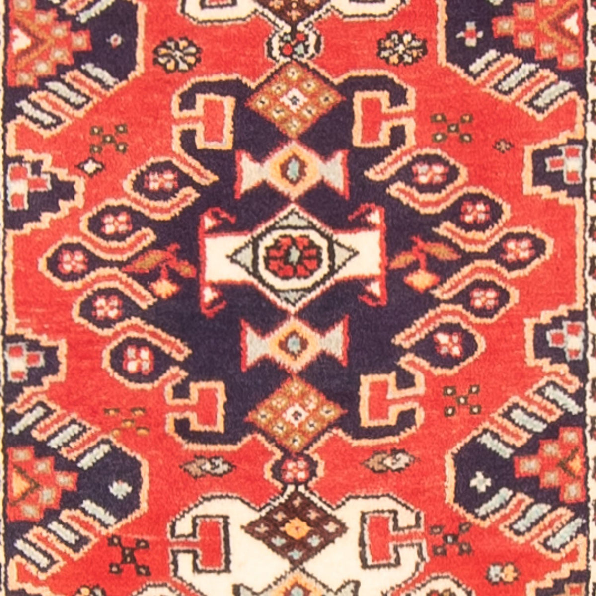 Tapis de couloir Tapis persan - Nomadic - 395 x 80 cm - rouge