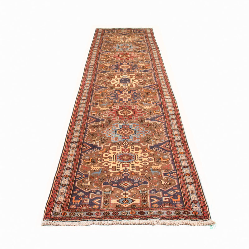 Tapis de couloir Tapis persan - Nomadic - 395 x 92 cm - multicolore