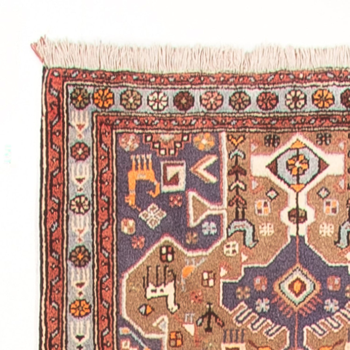 Tapis de couloir Tapis persan - Nomadic - 400 x 92 cm - multicolore