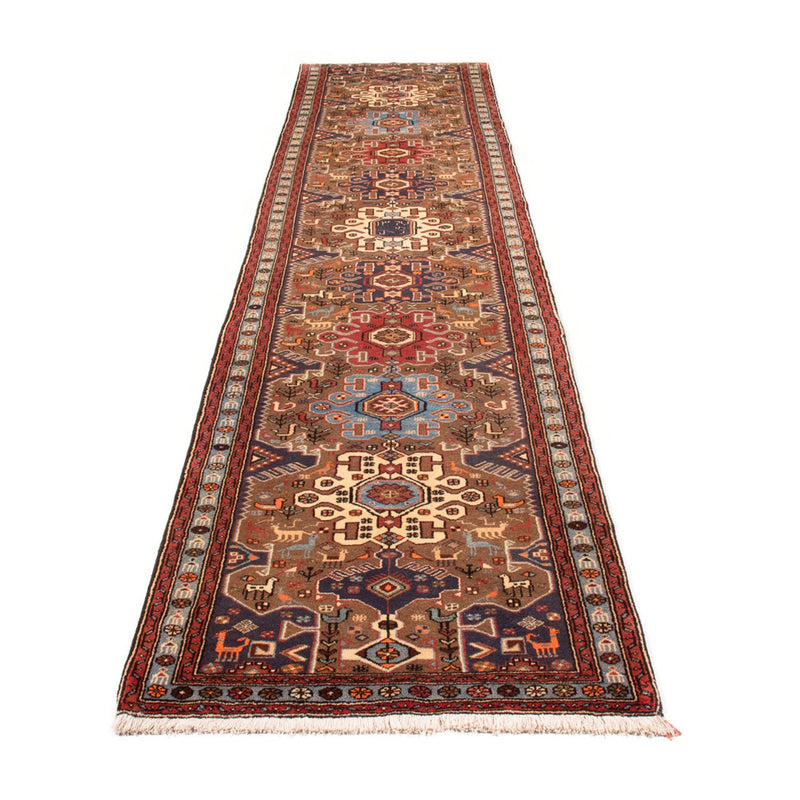 Tapis de couloir Tapis persan - Nomadic - 400 x 92 cm - multicolore