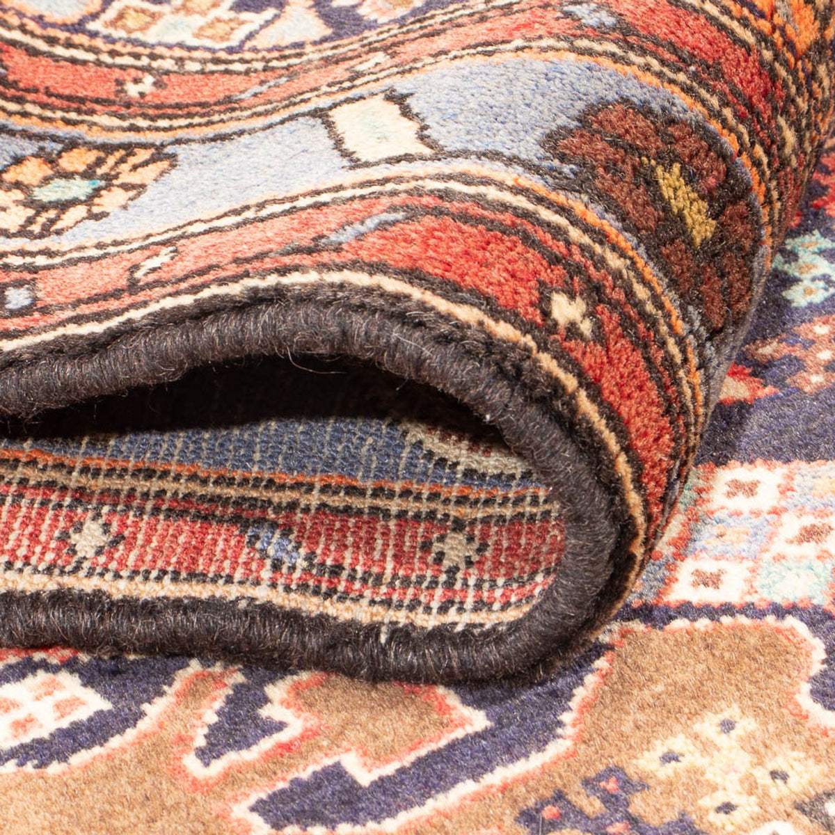 Tapis de couloir Tapis persan - Nomadic - 388 x 92 cm - multicolore